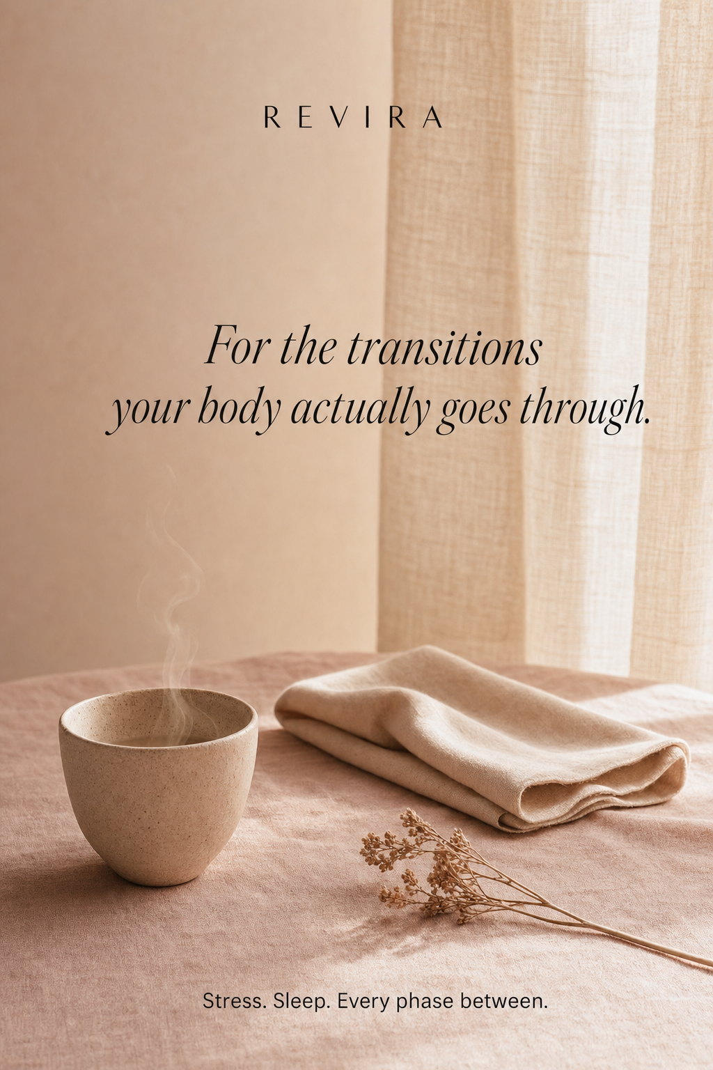 For the transitions your body actually goes through — REVIRA